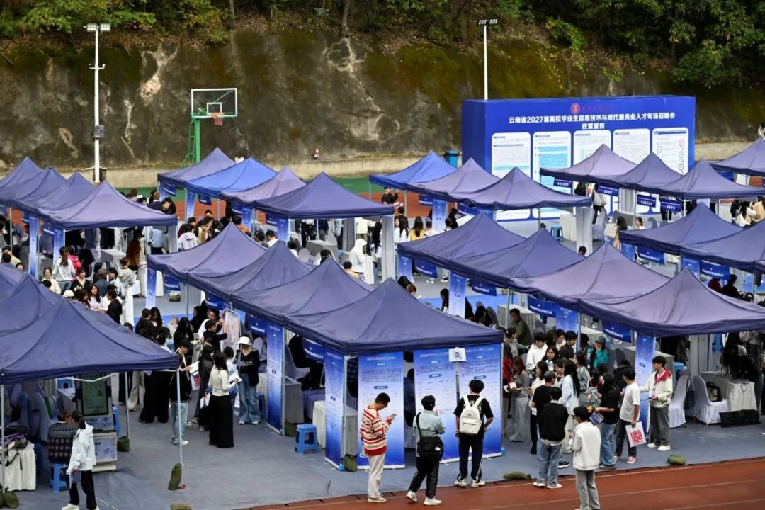 云南省2027届高校毕业生信息技术与现代服务业人才专场招聘会在我校举行