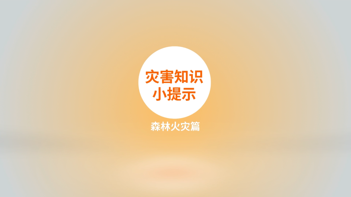 5.12全国防灾减灾日| 灾害知识小提示森林火灾篇