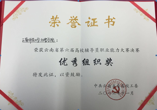 我校积极参加云南省第六届高校辅导员职业能力大赛决赛暨专题培训班