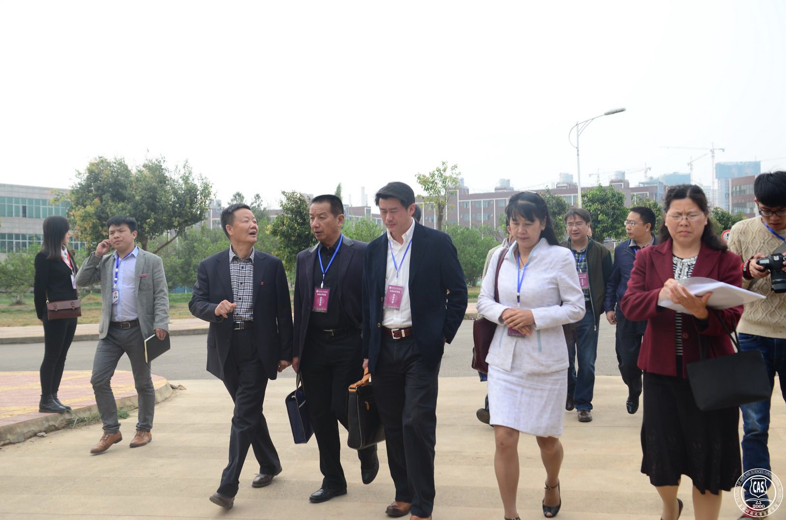 专家组对我校开展办学水平评估工作实地考察